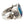 Sterling Silver Mystic Quartz Heraldic Ring — cross side profile