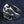 Sterling Silver Pirate Skull CZ Ring — eye patch side profile