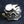 Sterling Silver Pirate Skull CZ Ring — front skull face