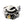 Sterling Silver Pirate Skull CZ Ring — white background angle