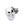 Sterling Silver Skull Ring with Clear CZ Eye, product view 6