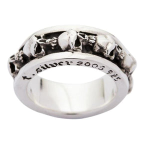 Heavy Sterling Silver Skull Ring