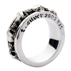 Premium Sterling Silver Goth Band