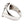 Number 13 Spade Sterling Silver Signet Ring. Inner stamp.