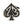 Number 13 Spade Sterling Silver Signet Ring. Spade thirteen front.