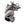 Three-Coil CZ Eye Sterling Silver Dragon Ring shown in feathered tail back view.