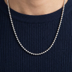 3mm Sterling Silver Ball Chain Necklace