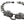 Bracelet à maillons en argent massif avec têtes de tigre — vue de détail