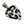 Tribal Blade Guitar Pick Holder in Sterling Silver, inserted pick oblique