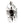 Tribal Blade Skull Sterling Silver Pendant, rear bail and markings