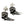 Tribal Claw Sterling Silver Stud Earrings, claw pair angle