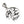 Pendentif loup dragon tribal en argent sterling, vue oblique droite des ajours tribaux