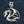 Pendentif loup dragon tribal en argent sterling, motif tribal avant sur denim