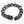 Tribal Multi-Skull Sterling Silver Bracelet, open bracelet and rectangular skull clasp