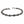 Bracelet tribal à maillons cylindriques en argent massif — vue en biais