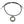 Collier avec pendentif boucle-bouclier tribal en argent massif — pendentif sur cordon en cuir