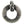 Collier avec pendentif boucle-bouclier tribal en argent massif — détail du poinçon