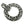 Collier avec pendentif boucle-bouclier tribal en argent massif — vue de côté