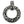 Collier avec pendentif boucle-bouclier tribal en argent massif — vue de face