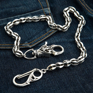 Tribal Blossom sterling zilveren portemonneeketting, bevestigingen