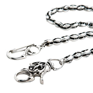 Tribal Blossom sterling zilveren portemonneeketting, haak en sluiting