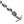 Bracciale a catena in argento sterling con chiusura a T tribal, vista dettagliata del barilotto