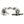 Bracciale a catena in argento sterling con chiusura a T tribal, vista della chiusura a T