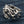 Tribal Wolf Head Sterling Silver Ring, wolf ring left shoulder