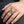 Tribal Wolf Head Sterling Silver Ring worn on a hand