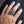 Turquoise Koi Fish Sterling Silver Statement Ring, worn on one middle finger in a natural hand close-up