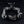 Twin Dragon Sterling Silver Leather Bracelet, dragon head detail viewed from above