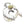 A shot of the two-tone bird ring, focusing on the intricate golden sun symbol on the bird's back.