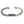 Union Jack CZ Sterling Silver Chain Bracelet. Union jack plate front.