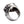 Vampire Skull Red Garnet Sterling Silver Ring, interior band view