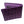 Portefeuille en crocodile hornback violet, dessus avant fermé