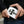 White Leather Black Stingray Cross Wallet, held in hand