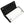 White Leather Black Stingray Cross Biker Wallet — open interior rear