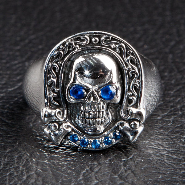 Designer Ring mit Totenkopf aus Sterlingsilber