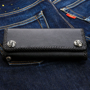 Black Stingray Gothic Cross Biker Wallet