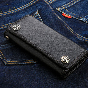 Black Stingray Gothic Cross Biker Wallet