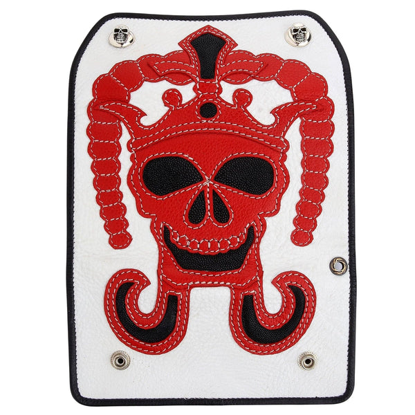 Biker Wallet Red Devil Stingray Leather