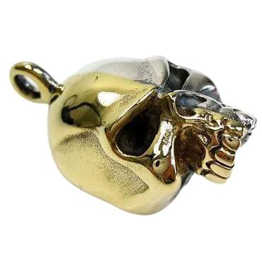 14K Gold Skull Pendant