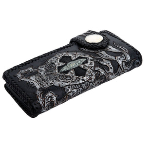 Cartera de motociclista de cuero Stingray de Rider Demon