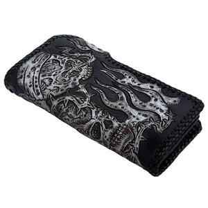Cartera de motociclista de cuero Stingray de Rider Demon