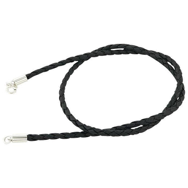 2mm braided leather necklace