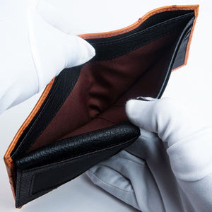 Light Brown Tan Ostrich Leather Wallet