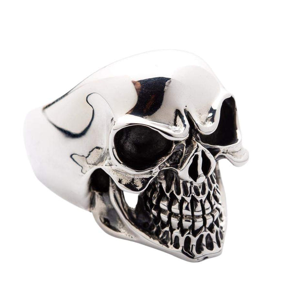 Laughing 925 Sterling Silver Skull Ring