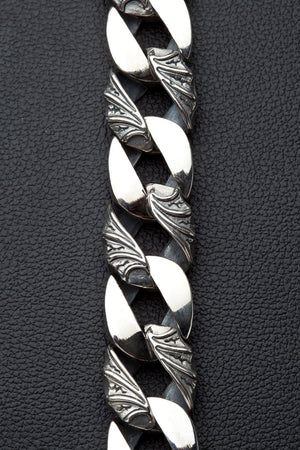 Pulsera para hombre de plata esterlina con corona tribal