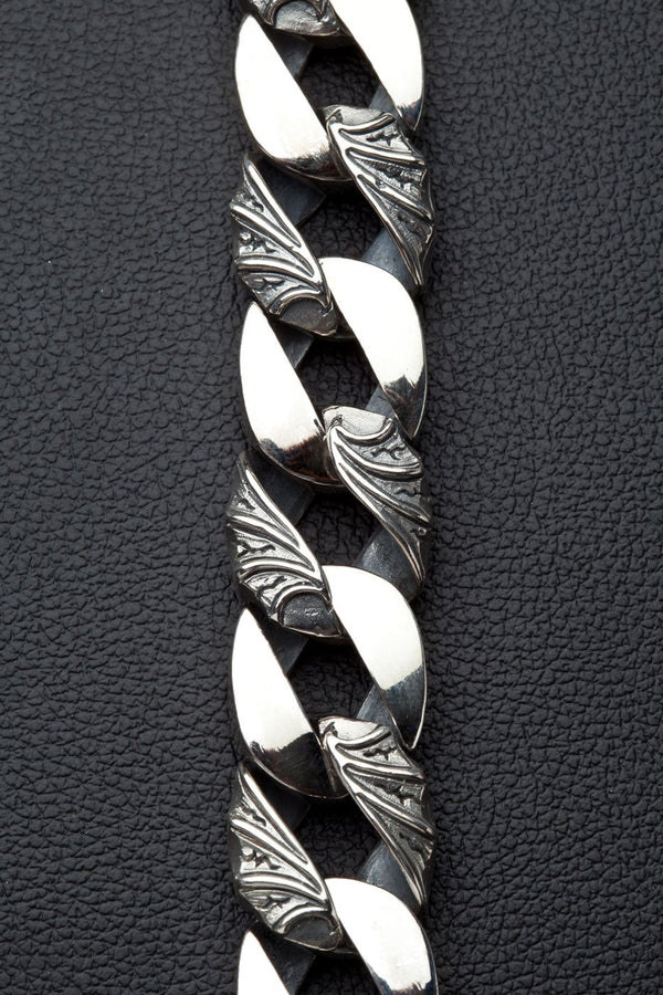 Tribal Crown Sterling Silver Mens Bracelet
