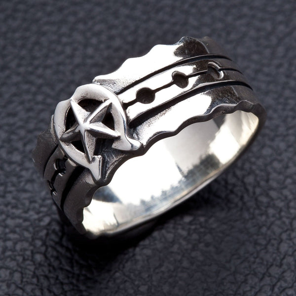 Кольца со звездами в форме подковы из стерлингового серебра
